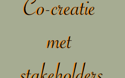 Co-creatie met stakeholders